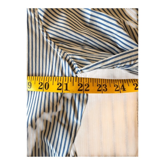 Vince Poplin Buttondown – XL (Navy/White Stripe) - Picture 3 of 4
